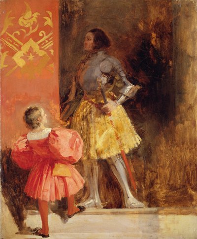 A Knight and Page by Richard Parkes Bonington